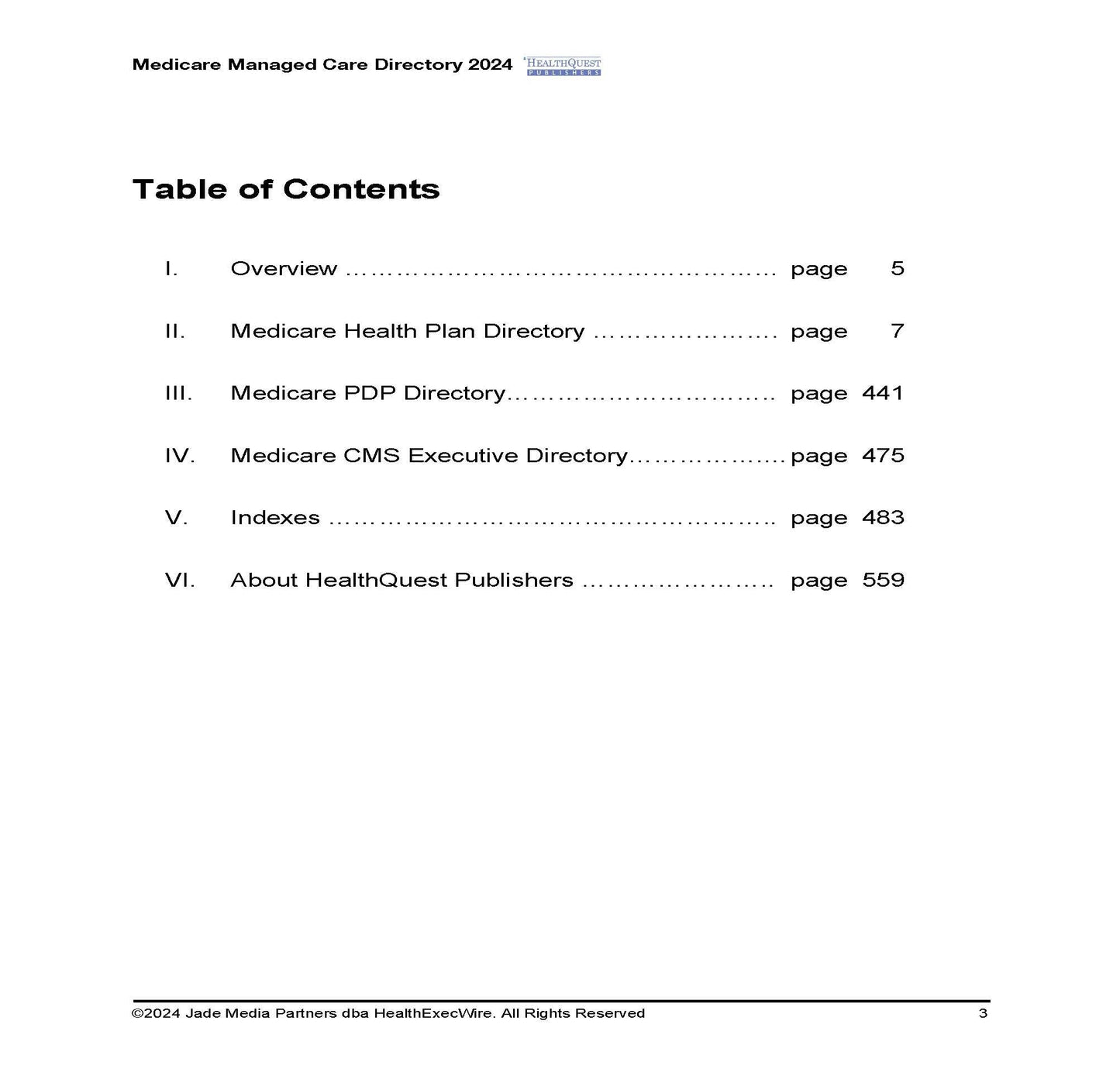 Medicare Managed Care Directory