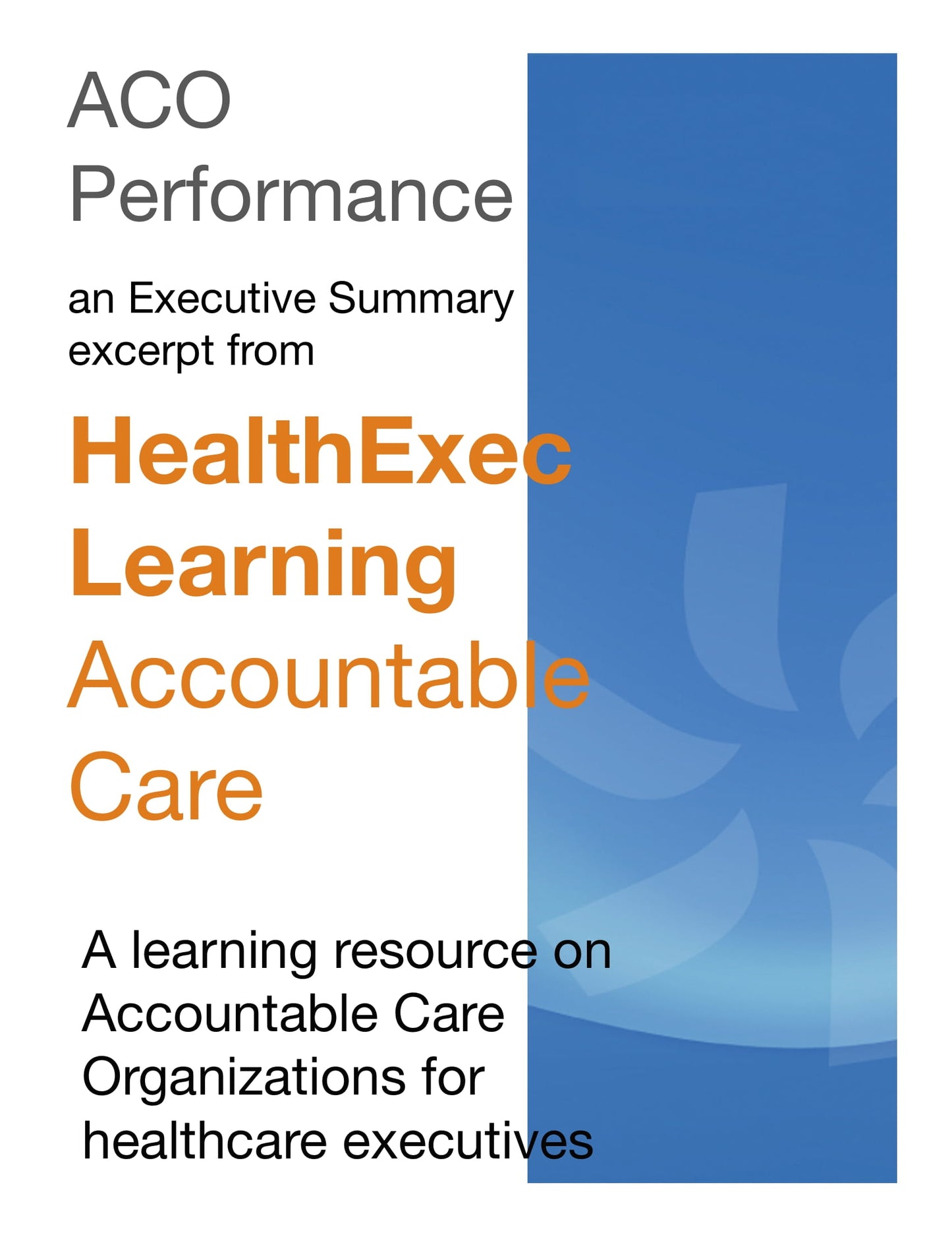 Accountable Care Executive Summaries