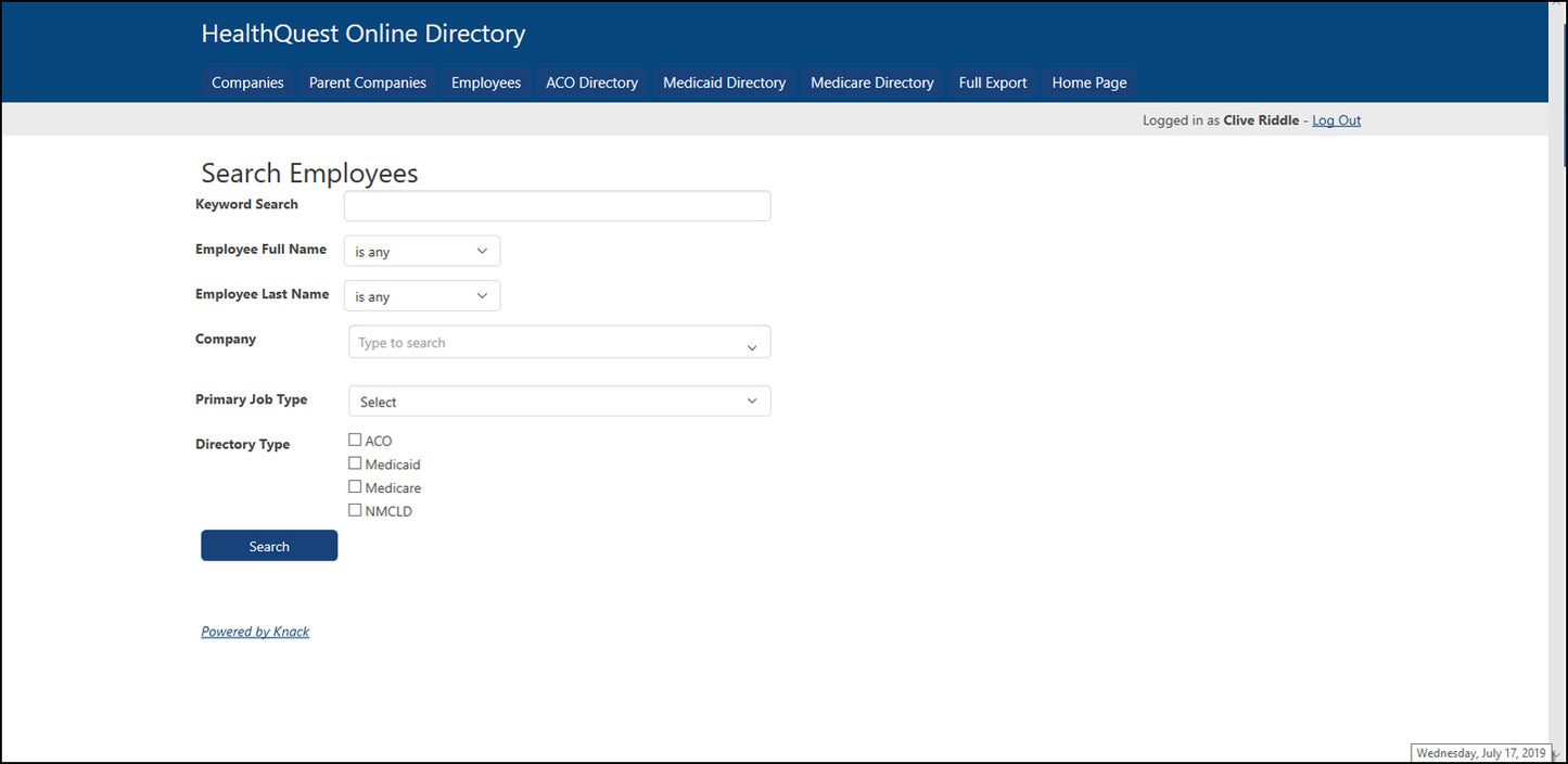 HealthQuest Online Directory Database Subscription