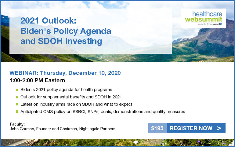 Webinar: 2021 Outlook: Biden's Policy Agenda and SDOH Investing