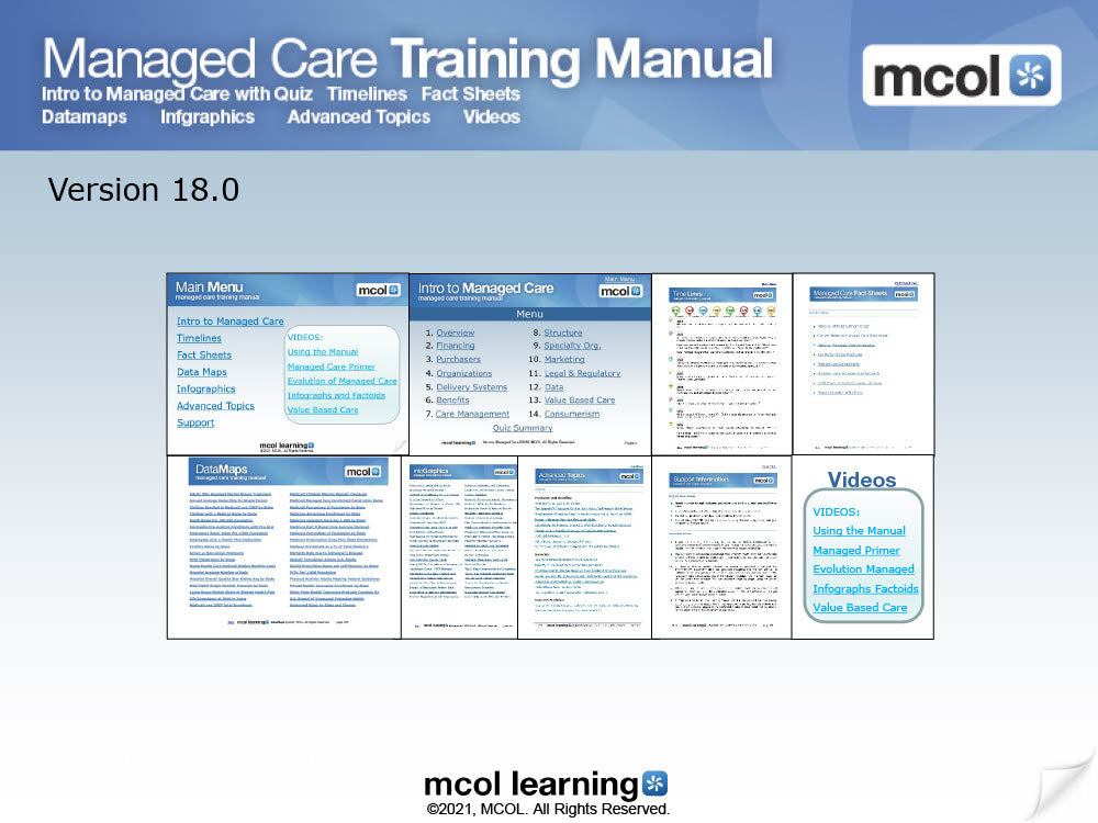 Managed Care Training Manual - Version 18